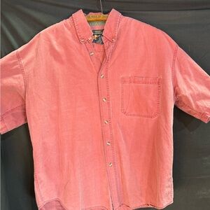 High Sierra | Men's Salmon Short Sleeve Button Down | Size Large